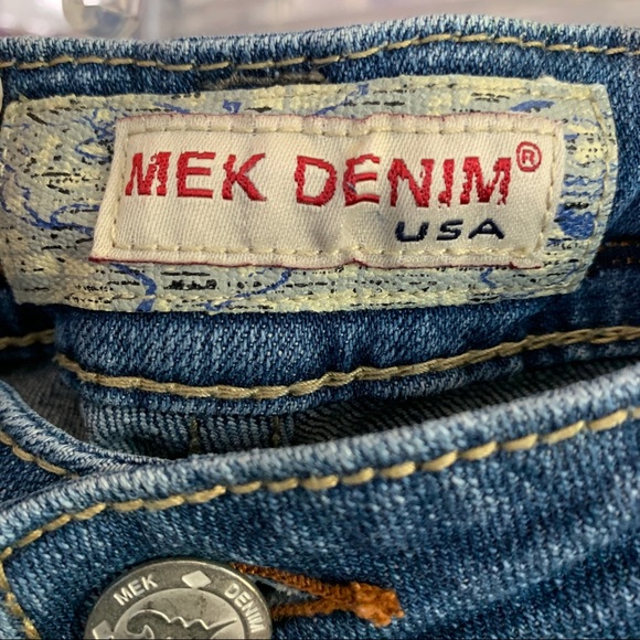 MeK Denim- Portland Bootcut Distressed Jeans 31/34 - Picture 14 of 16